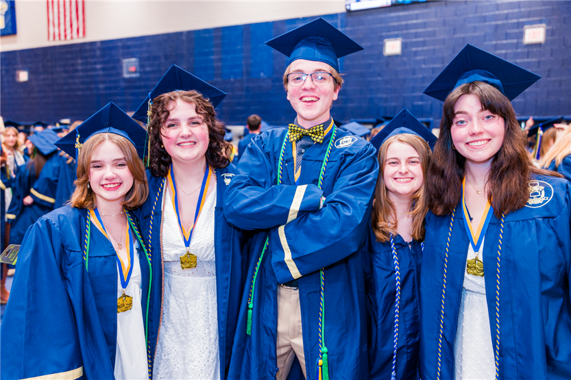 Students celebrate graduating